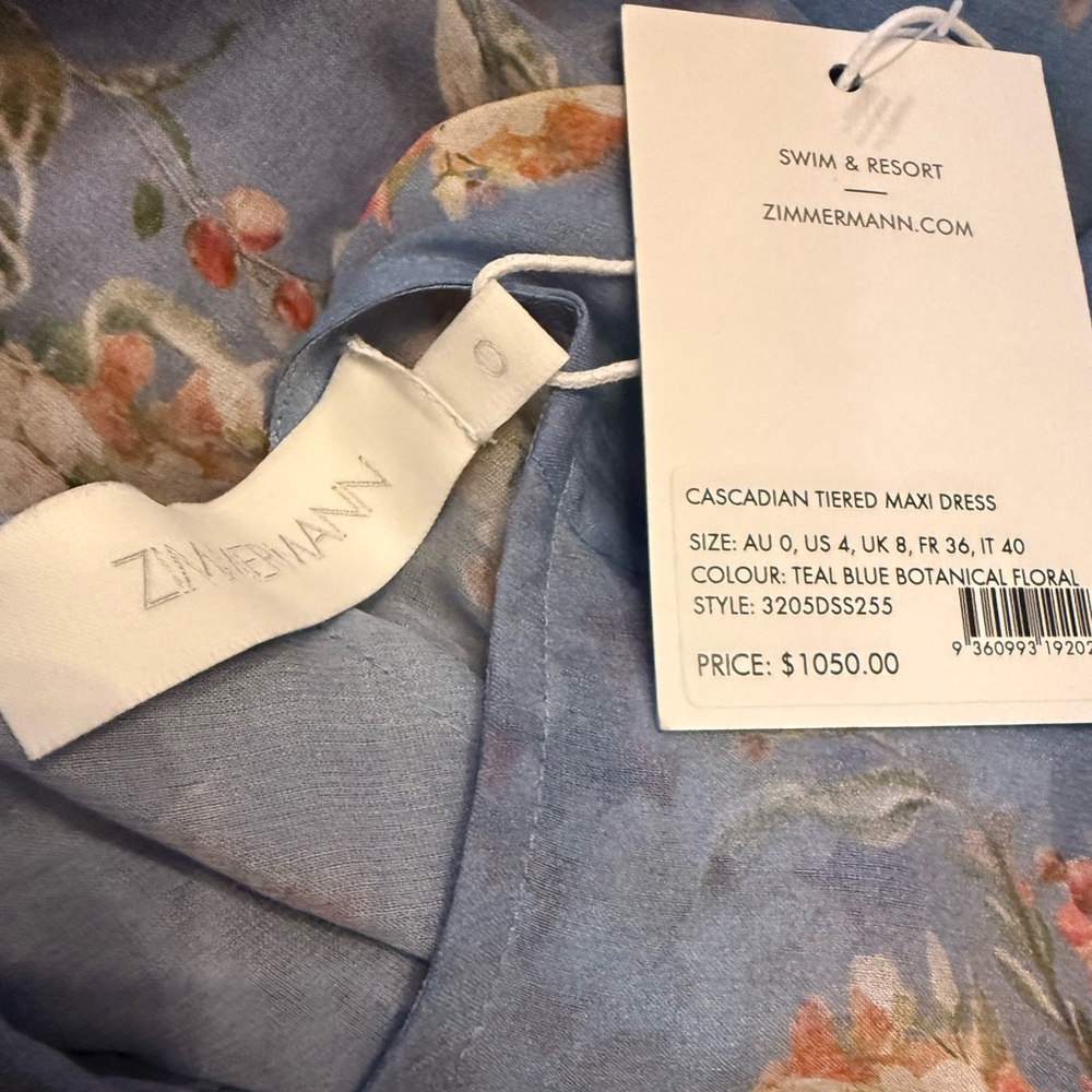 Zimmermann Cascadian Tiered Georgette Maxi Dress - Picture 9 of 10